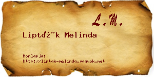 Lipták Melinda névjegykártya